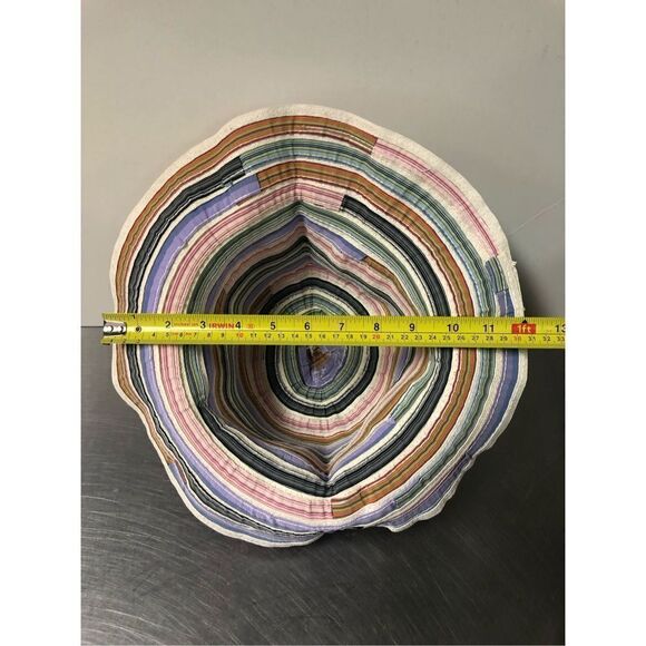 Multicolored Striped Women’s Bucket Sunhat Size OS - Picture 7 of 7